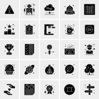 25 iconos de negocios universales vector ilustración de icono creativo para usar en proyectos relacionados con la web y dispositivos móviles