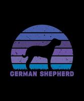 GERMAN SHEPHERD VECTOR T SHIRT DESIGN