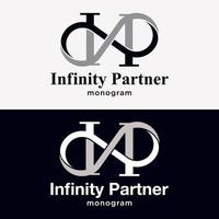 Classic Elegant Letter IP Monogram Symbol Infinity Luxury Brand Identity Business Logo Design Vector