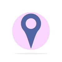 Geo location Location Map Pin Abstract Circle Background Flat color Icon vector