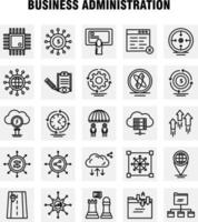 Business Administration Line Icons Set For Infographics Mobile UXUI Kit And Print Design Include Cloud Router Network Internet Arrow Focus Target Direction Collection Modern Infographic Lo vector