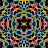Abstract kaleidoscope background. Beautiful kaleidoscope seamless pattern. Multicolor mosaic texture. Seamless kaleidoscope texture. Unique kaleidoscope design vector