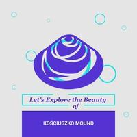 Lets Explore the beauty of Kosciuszko Mound Krakw Poland National Landmarks vector