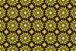 Sun seamless pattern. Repeating abstract pattern with sun symbol. Template for your design projects. vector