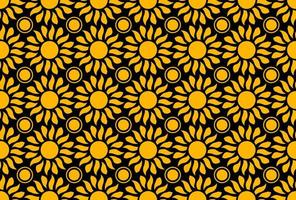 Sun seamless pattern. Repeating abstract pattern with sun symbol. Template for your design projects. vector