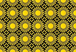 Sun seamless pattern. Repeating abstract pattern with sun symbol. Template for your design projects. vector