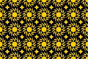 Sun seamless pattern. Repeating abstract pattern with sun symbol. Template for your design projects. vector