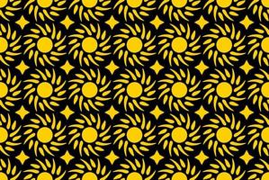 Sun seamless pattern. Repeating abstract pattern with sun symbol. Template for your design projects. vector