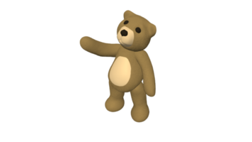 oso de peluche muñeca dibujos animados 3d png