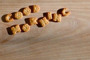 Buenos días. letras comestibles foto