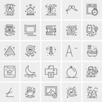 25 Universal Business Icons Vector Creative Icon Illustration to use in web and Mobile Related project