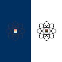 Data Science Data Science Dollar  Icons Flat and Line Filled Icon Set Vector Blue Background