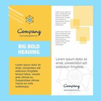 Code Company Brochure Title Page Design Company profile annual report presentations leaflet Vector Background