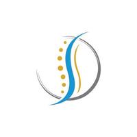 Chiropractic and orthopedic health care logo vector