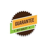 Guarantee best quality tags badge vector image design template