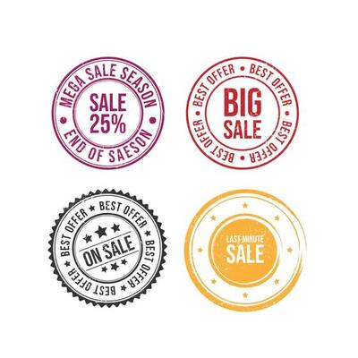 One time only rubber stamp Royalty Free Vector Image