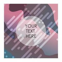 Multicolor background with typography vector