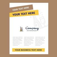 Drinks Title Page Design for Company profile annual report presentations leaflet Brochure Vector Background