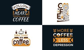 mejor diseño de camiseta para amantes del café y diseño de camiseta de café. vector