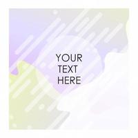 Colorful background with typography vector