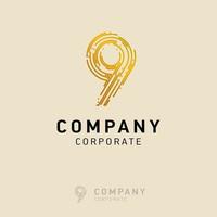 9 company logo design vector