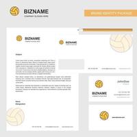 Basketball Business Letterhead Envelope and visiting Card Design vector template