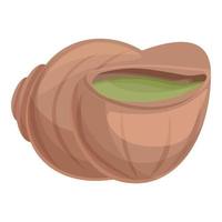 Oyster icon cartoon vector. Shell food vector