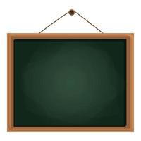 Student chalkboard icon, cartoon style vector