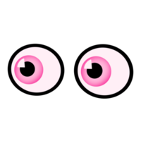 Pink human eyes png