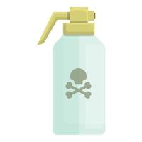 Chemical pot icon cartoon vector. Control spray vector