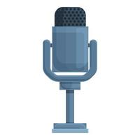 Studio microphone icon cartoon vector. Live stream vector