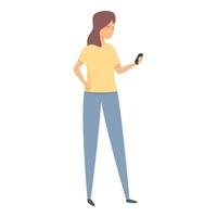 vector de dibujos animados de icono de reducción de estrés de smartphone. estilo de vida de ruido