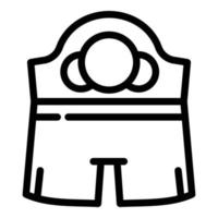 Boxing clothes icon, outline style vector