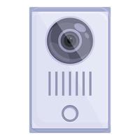 Intercom guard icon cartoon vector. Video door vector