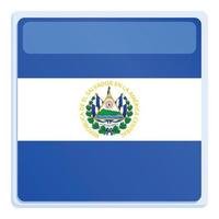 El Salvador seal icon cartoon vector. Day round vector