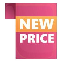 Store new price icon cartoon vector. Discount sale vector