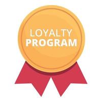 Emblem loyalty program icon cartoon vector. Customer card vector