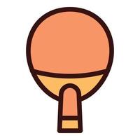 New pingpong paddle icon outline vector. Table tennis vector