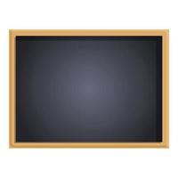 School chalkboard icon, cartoon style vector