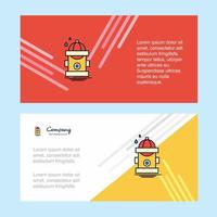 Hydrant abstract corporate business banner template horizontal advertising business banner vector