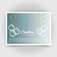 Christmas card with elegant design vector