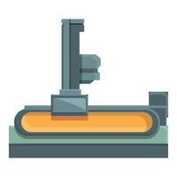 vector de dibujos animados de icono de máquina cnc hidráulica. equipo de fábrica