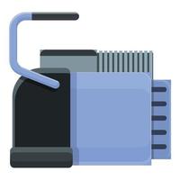 Deep compressor icon, cartoon style vector