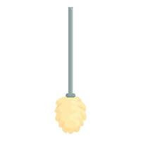 Toilet brush bowl icon cartoon vector. Clean bathroom vector