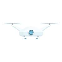 Drone technology hover icon, cartoon style vector