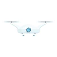 Drone technology hover icon, cartoon style vector