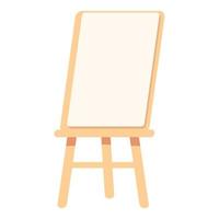 Wooden easels, one stands with blank canvas on white background 2061211  Vector Art at Vecteezy