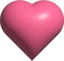 carino 3d cuore forma decorazione png