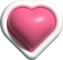 carino 3d cuore forma decorazione png