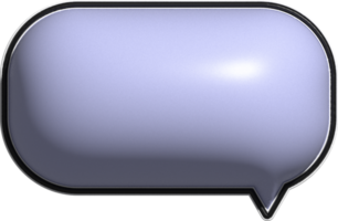 jolie bulle colorée 3d, zone de texte, décoration de boîte de conversation png